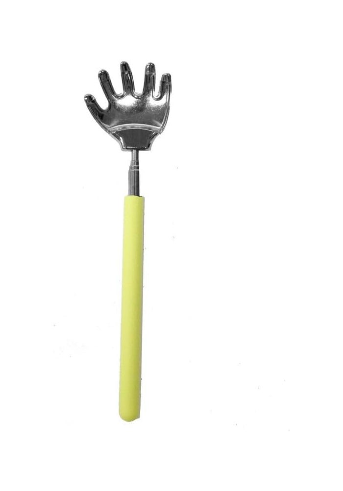Daiso خدش الظهر القابل للتمديد من دايسو - أصفر وفضي - Image 1